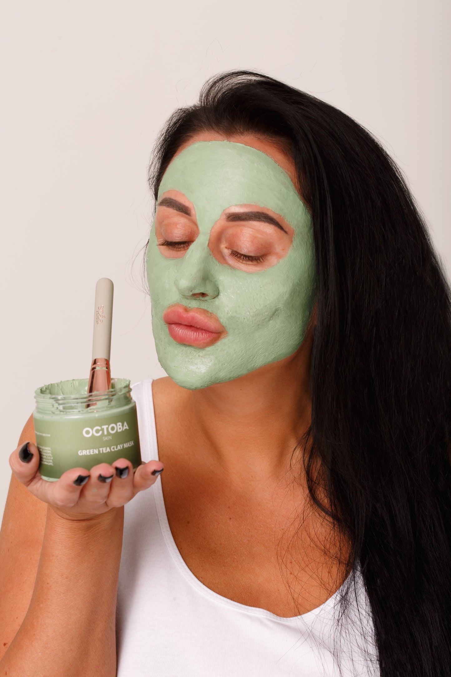 green tea clay face mask । blackheads mask